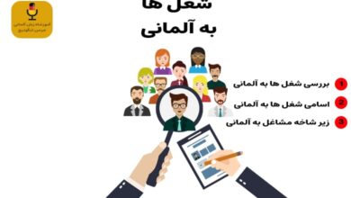 کار و شغل به آلمانی